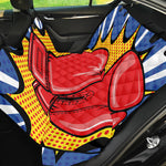 Pop Art Boxing Gloves Print Pet Car Back Seat Cover