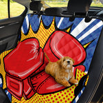 Pop Art Boxing Gloves Print Pet Car Back Seat Cover