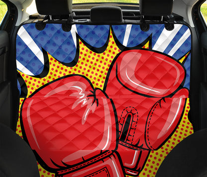 Pop Art Boxing Gloves Print Pet Car Back Seat Cover