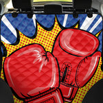 Pop Art Boxing Gloves Print Pet Car Back Seat Cover