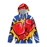 Pop Art Boxing Gloves Print Pullover Hoodie
