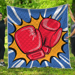 Pop Art Boxing Gloves Print Quilt