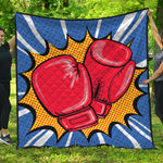 Pop Art Boxing Gloves Print Quilt