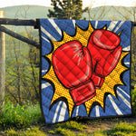 Pop Art Boxing Gloves Print Quilt