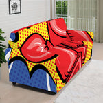 Pop Art Boxing Gloves Print Sofa Cover