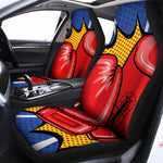 Pop Art Boxing Gloves Print Universal Fit Car Seat Covers