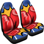 Pop Art Boxing Gloves Print Universal Fit Car Seat Covers