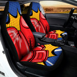 Pop Art Boxing Gloves Print Universal Fit Car Seat Covers