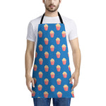 Popcorn Box Pattern Print Apron