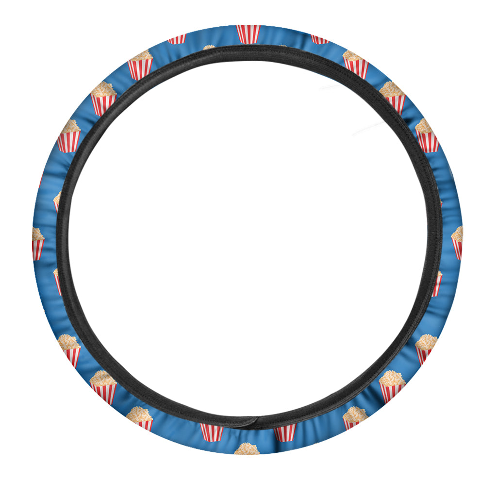 Popcorn Box Pattern Print Car Steering Wheel Cover
