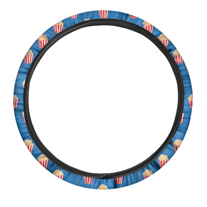 Popcorn Box Pattern Print Car Steering Wheel Cover