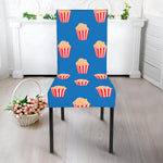 Popcorn Box Pattern Print Dining Chair Slipcover