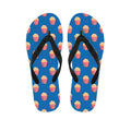 Popcorn Box Pattern Print Flip Flops