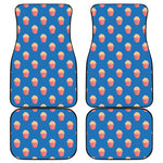 Popcorn Box Pattern Print Front and Back Car Floor Mats
