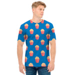 Popcorn Box Pattern Print Men's T-Shirt