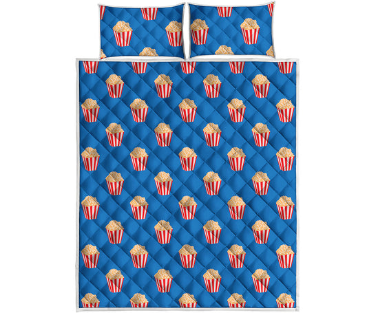 Popcorn Box Pattern Print Quilt Bed Set