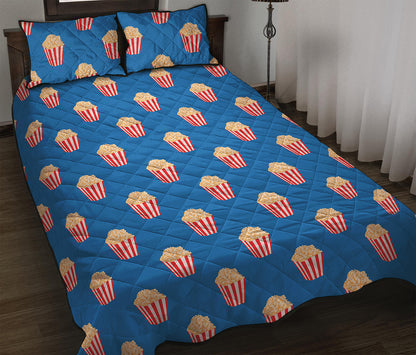 Popcorn Box Pattern Print Quilt Bed Set