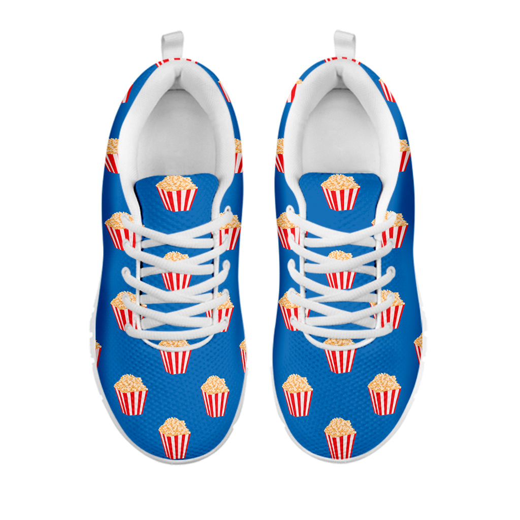 Popcorn Box Pattern Print White Sneakers