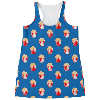 Popcorn Box Pattern Print Women's Racerback Tank Top