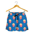 Popcorn Box Pattern Print Women's Shorts