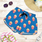 Popcorn Box Pattern Print Women's Shorts