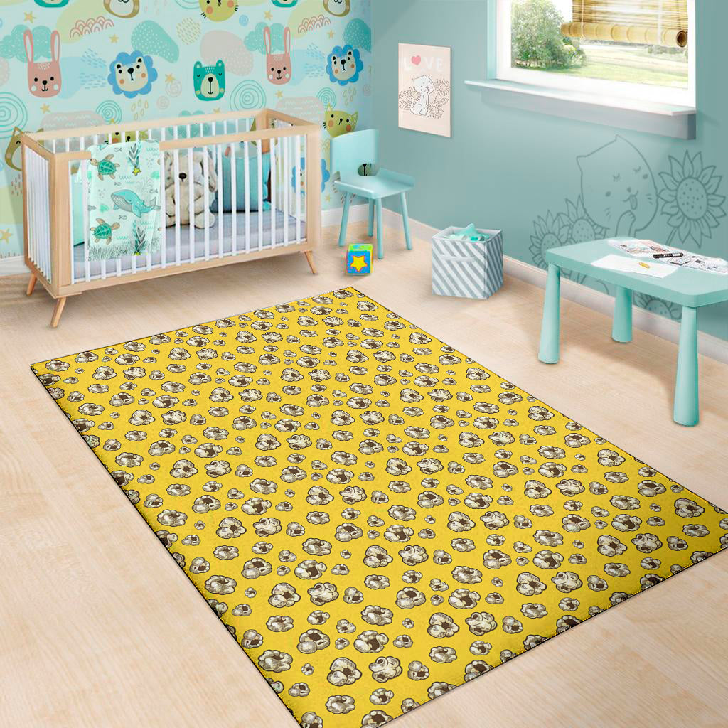 Popcorn Pattern Print Area Rug