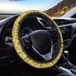 Popcorn Pattern Print Car Steering Wheel Cover