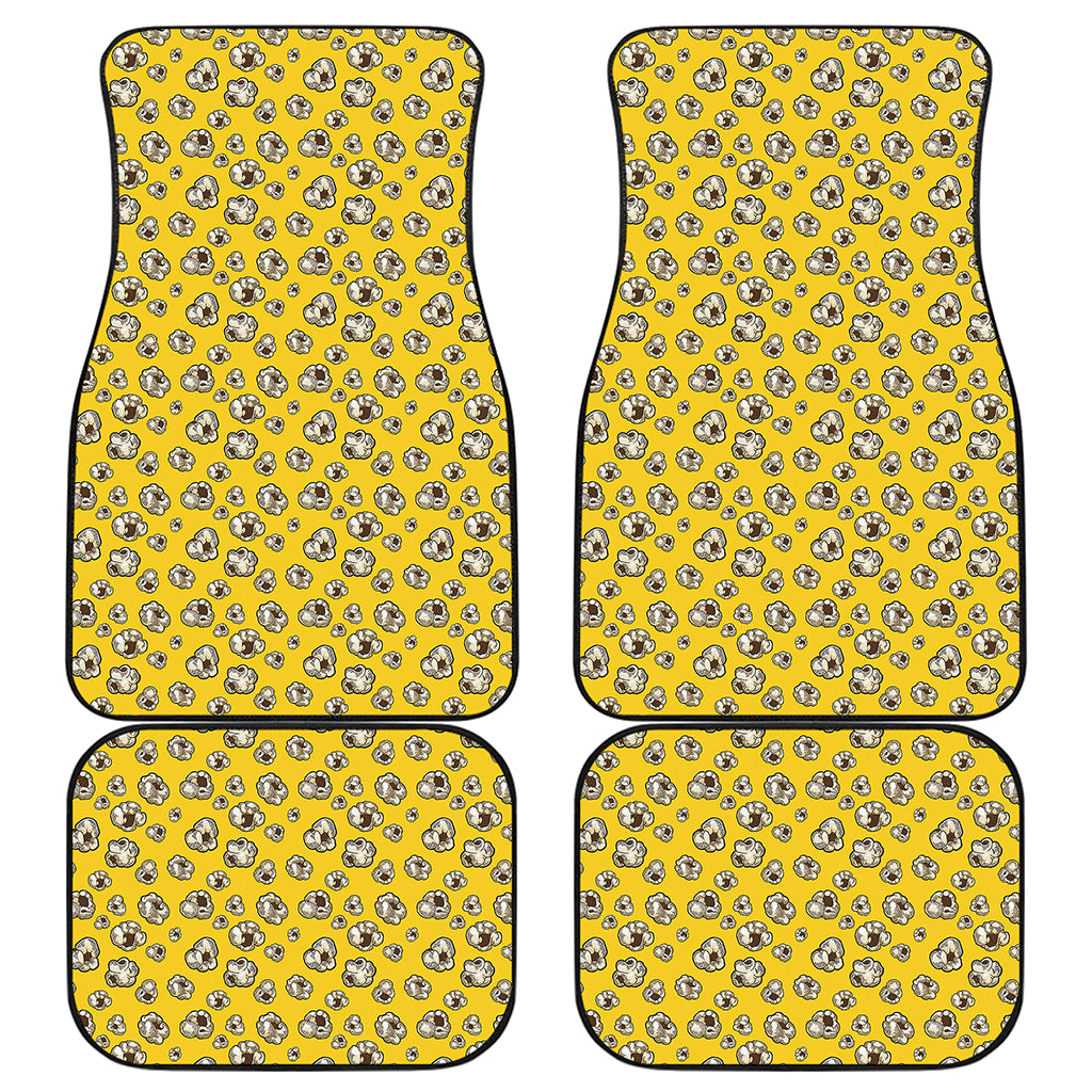 Popcorn Pattern Print Front and Back Car Floor Mats