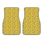 Popcorn Pattern Print Front Car Floor Mats