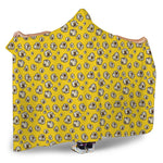 Popcorn Pattern Print Hooded Blanket