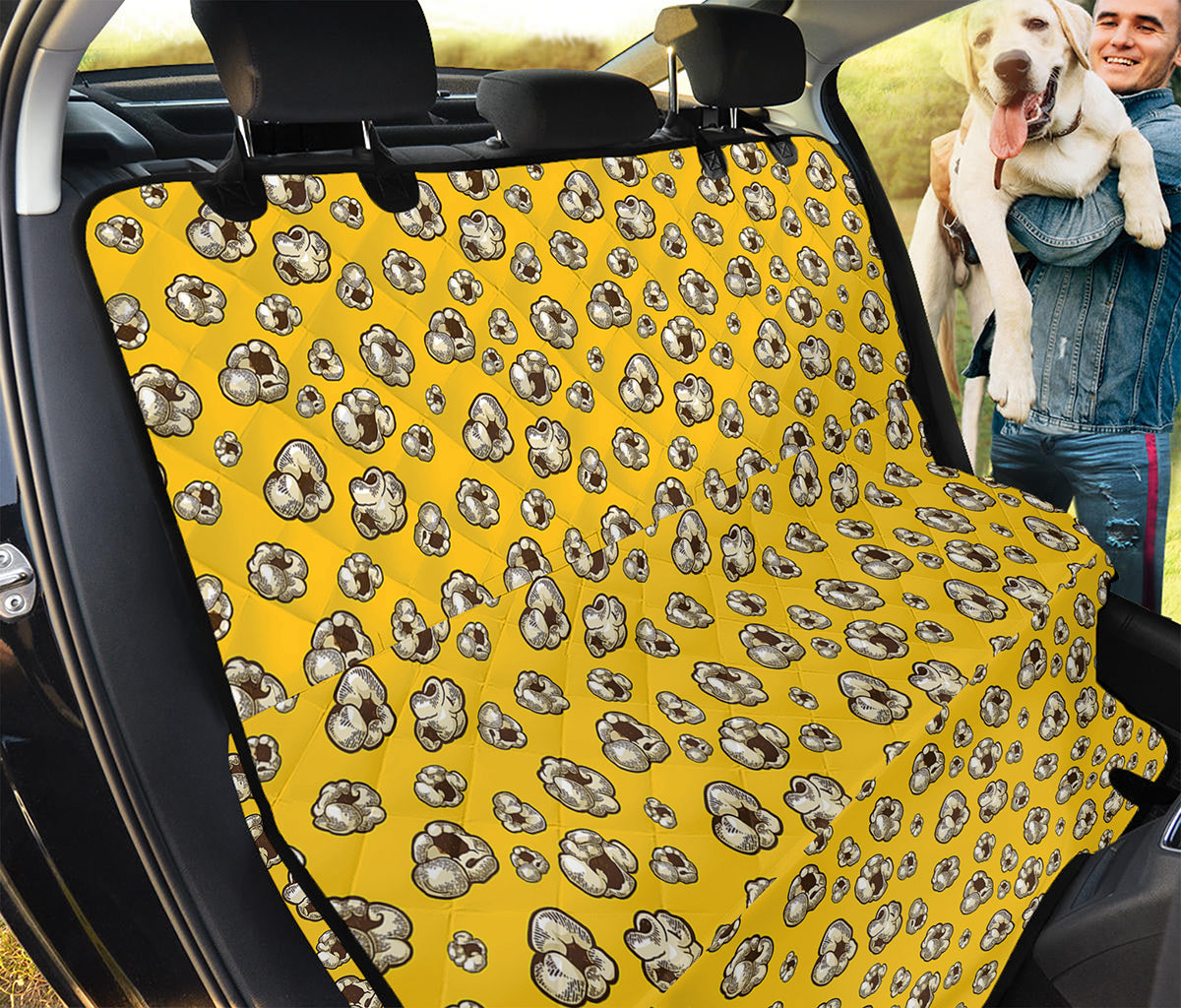 Popcorn Pattern Print Pet Car Back Seat Cover