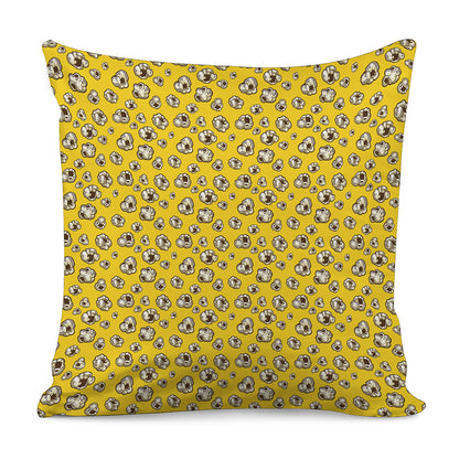 Popcorn Pattern Print Pillow Cover