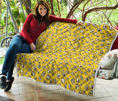 Popcorn Pattern Print Quilt