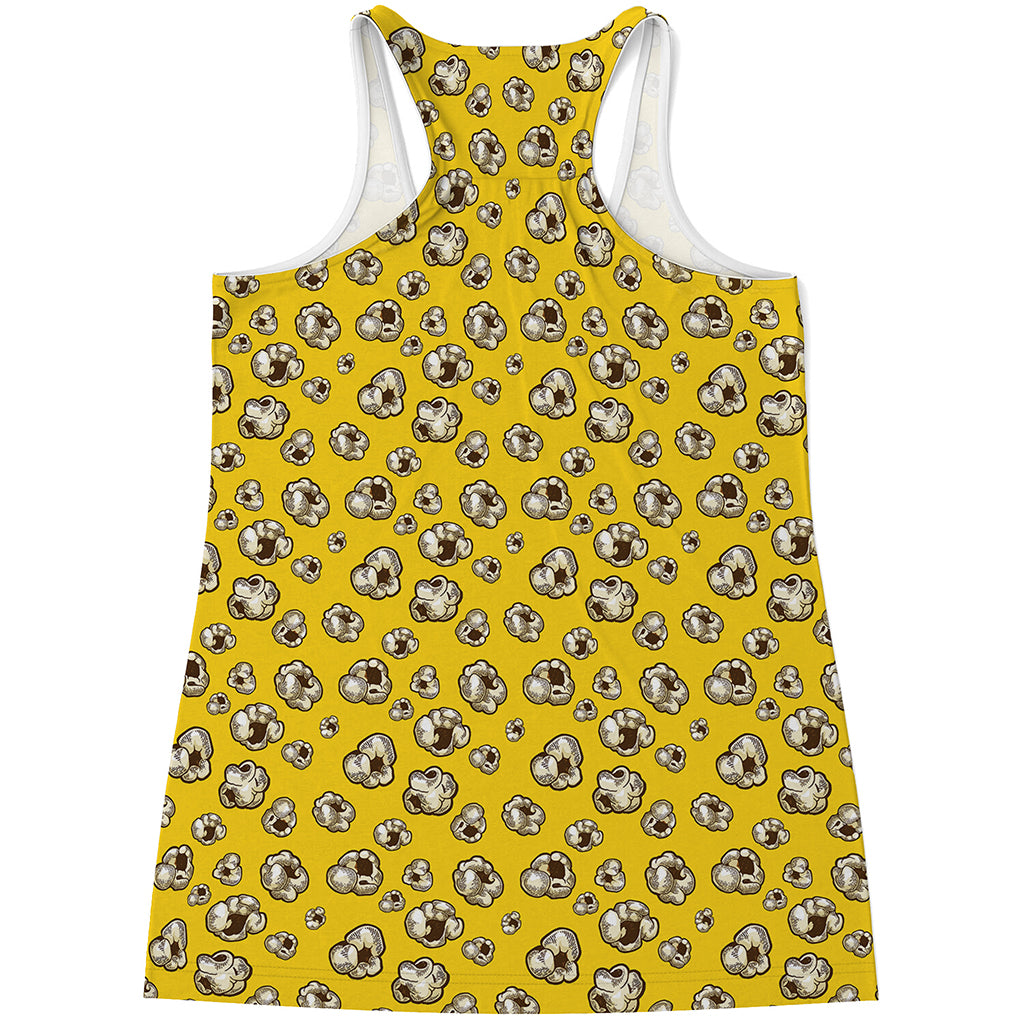 Popcorn Pattern Print Women's Racerback Tank Top
