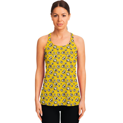 Popcorn Pattern Print Women's Racerback Tank Top