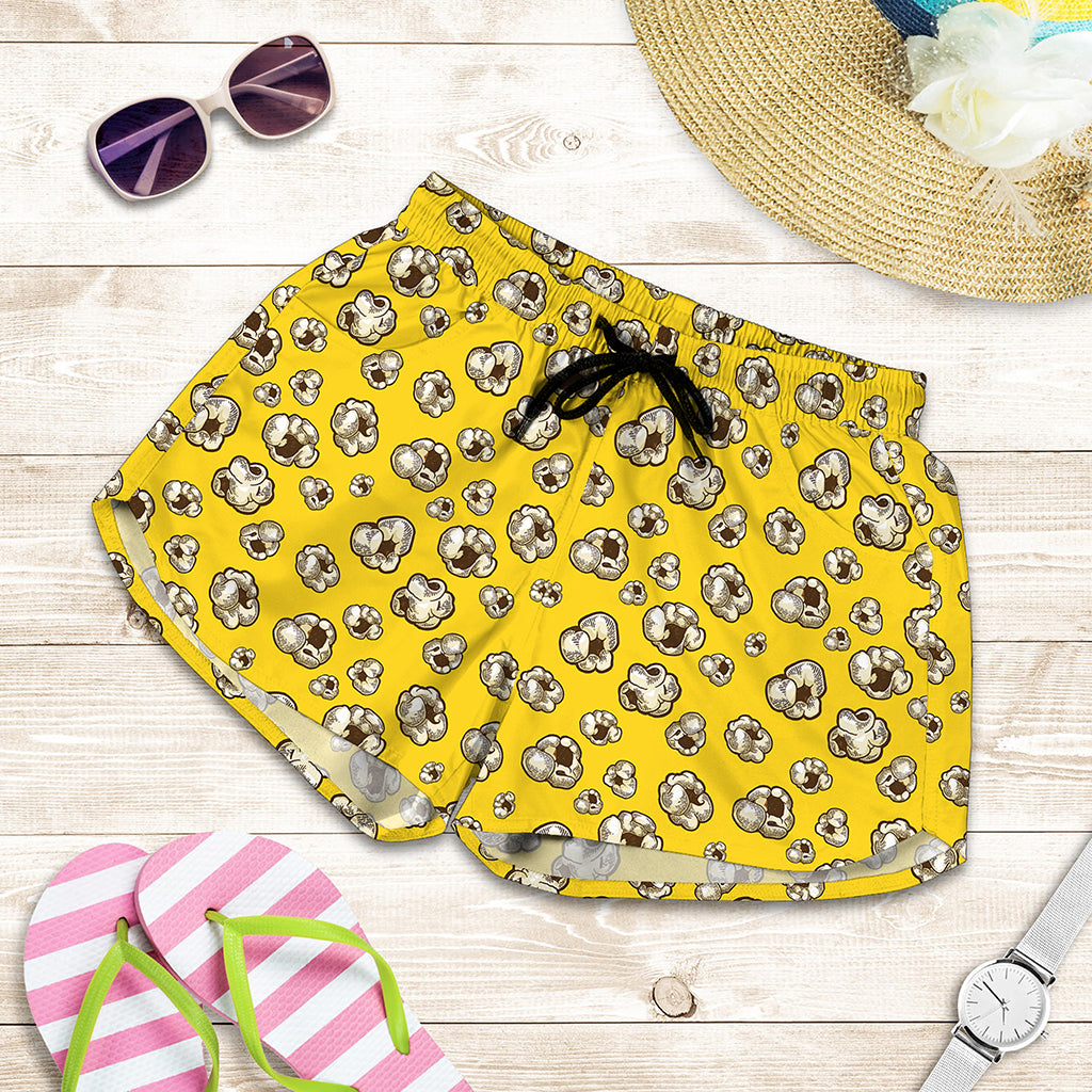 Popcorn Pattern Print Women's Shorts