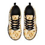 Popcorn Print Black Sneakers