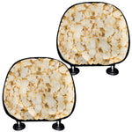 Popcorn Print Car Headrest Covers