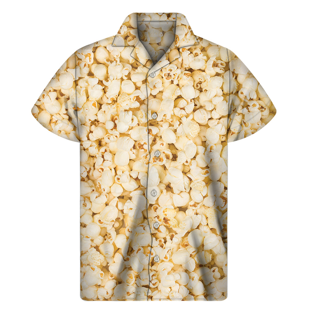 Popcorn Print Men's Short Sleeve Shirt
