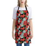 Poppy And Chamomile Pattern Print Apron