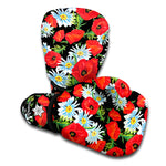 Poppy And Chamomile Pattern Print Boxing Gloves