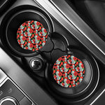 Poppy And Chamomile Pattern Print Car Coasters