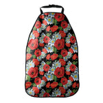 Poppy And Chamomile Pattern Print Car Seat Organizers