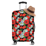 Poppy And Chamomile Pattern Print Luggage Cover