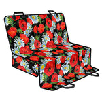 Poppy And Chamomile Pattern Print Pet Car Back Seat Cover