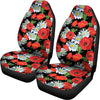 Poppy And Chamomile Pattern Print Universal Fit Car Seat Covers
