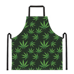 Pot Leaf Pattern Print Apron