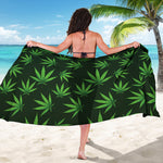 Pot Leaf Pattern Print Beach Sarong Wrap