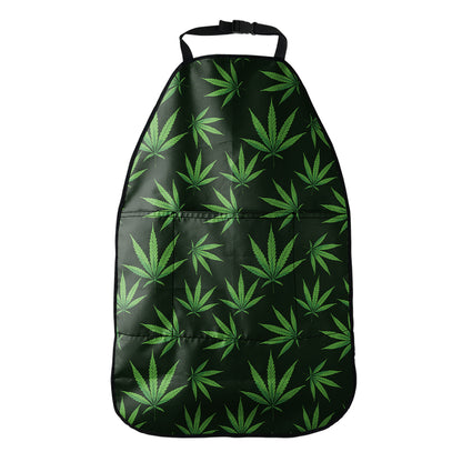 Pot Leaf Pattern Print Car Seat Organizers