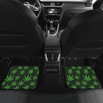 Pot Leaf Pattern Print Front and Back Car Floor Mats